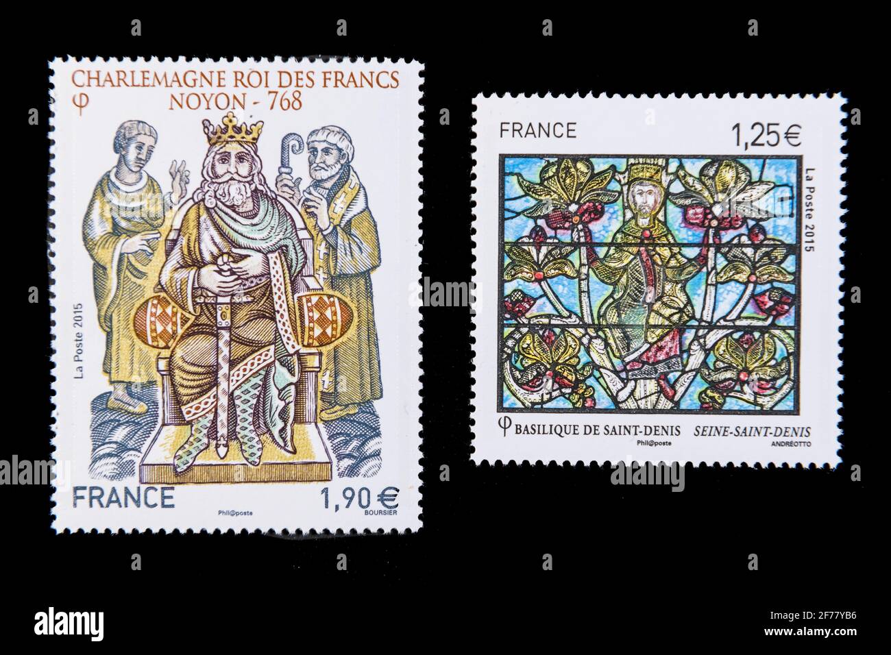 France, Paris, stamps Stock Photo