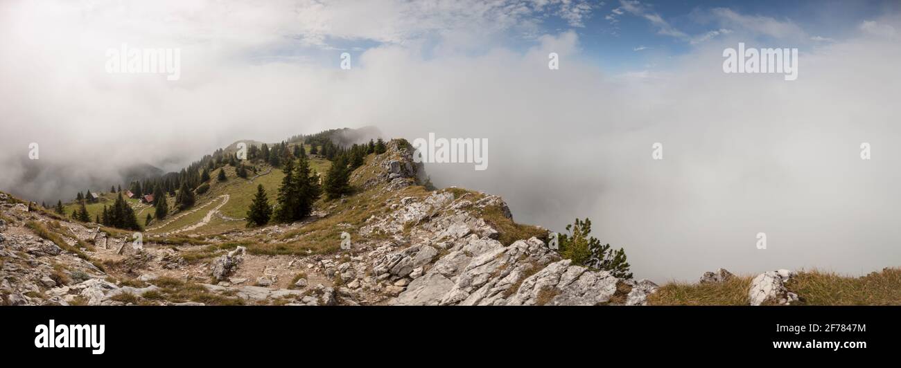 Panorama view of Breitenstein mountain in Bavaria, Germany Stock Photo
