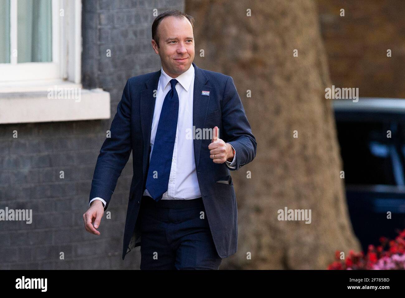 25/07/2019. London, UK. Health Secretary Matt Hancock arrives in Downing Street for the first meeting of the new Cabinet. Later today Prime Minister Boris Johnson will speak in the House of Commons.  Photo credit: George Cracknell Wright Stock Photo