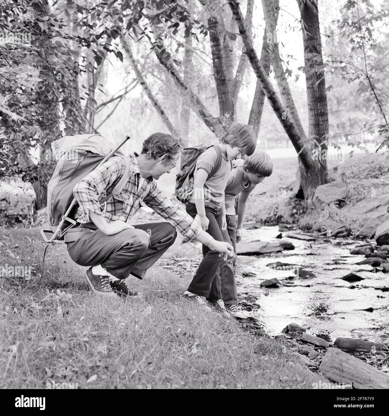 Children hiking 1970s hires stock photography and images Alamy