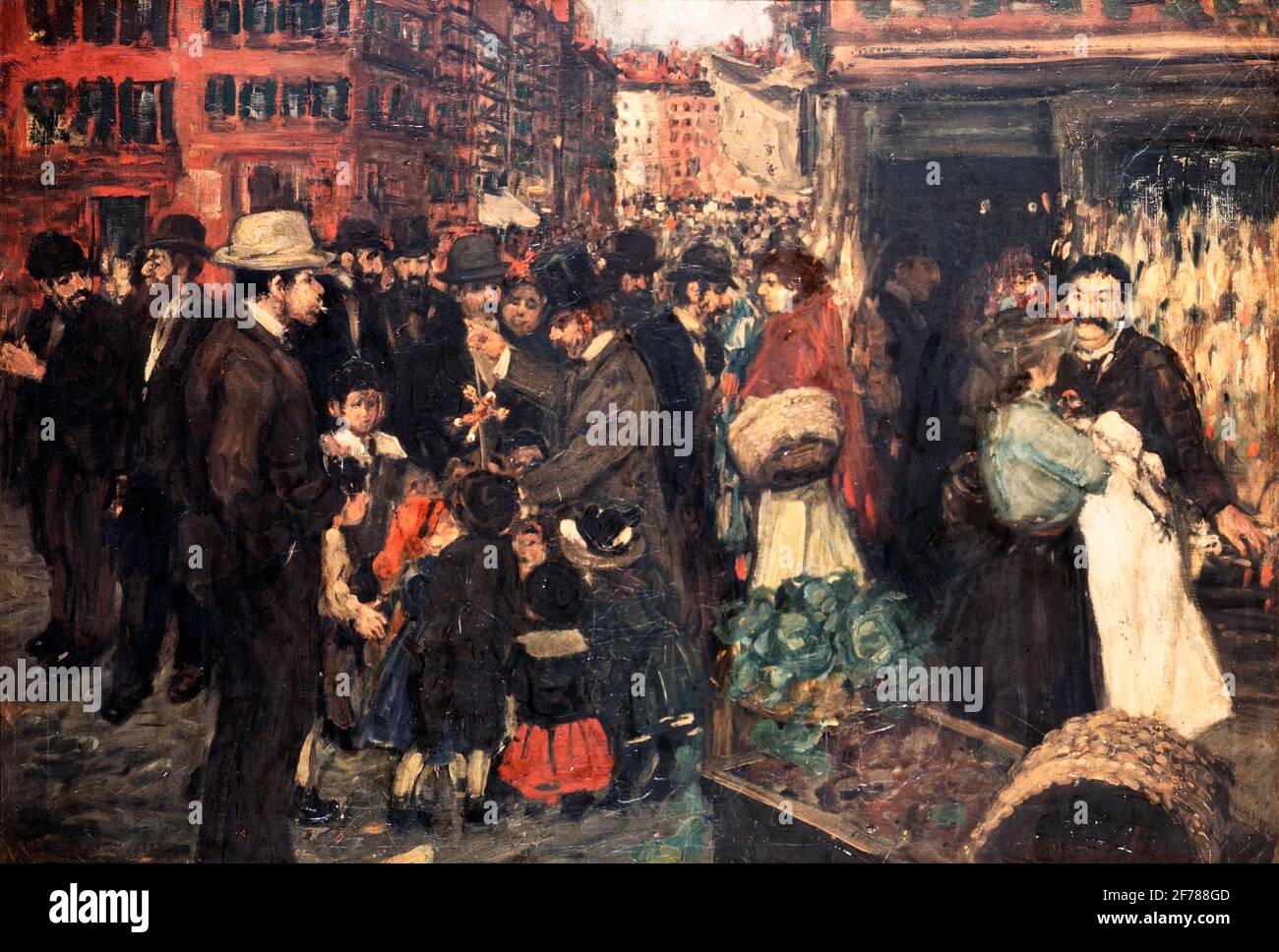 1900s 1905 PAINTING HESTER STREET LOWER EAST SIDE IMMIGRANT NEIGHBORHOOD BY GEORGE LUKS NEW YORK CITY ny usa - ka9262 SPL001 HARS FRIENDSHIP FULL-LENGTH LOWER UNITED STATES OF AMERICA NORTH AMERICA FREEDOM NORTH AMERICAN IMMIGRANTS DREAMS NEIGHBORHOOD DISCOVERY STRENGTH COURAGE EXCITEMENT IMMIGRANT POWERFUL RECREATION GOTHAM DIRECTION BY OPPORTUNITY NYC OCCUPATIONS 1905 CONCEPTUAL NEW YORK CITIES STYLISH NEW YORK CITY BOROUGH COOPERATION EXPERIENCE TOGETHERNESS BIG APPLE LOWER EAST SIDE OLD FASHIONED Stock Photo