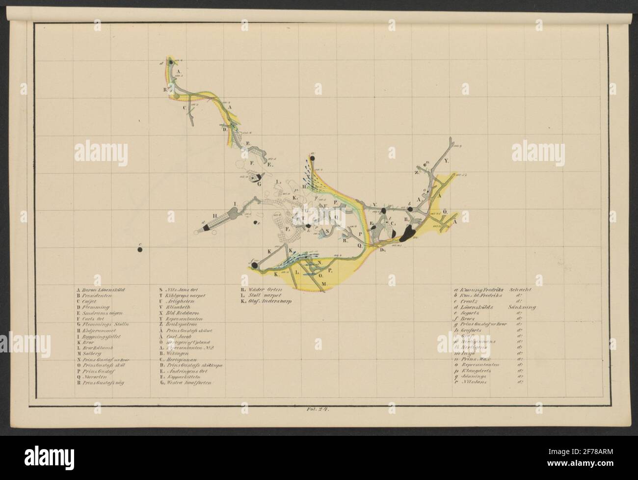 Large copper mountain chronology. Mining maps.ur Carl Sahlin's mountain