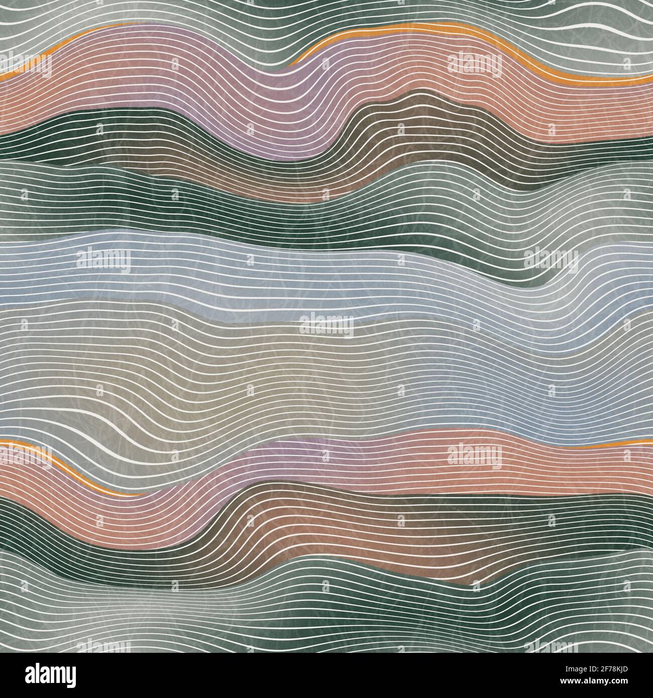 Seamless natural landscape hill pattern for print Stock Photo - Alamy