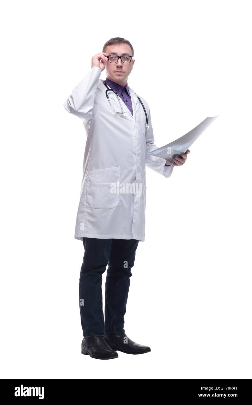 Doctor holding chest x ray Cut Out Stock Images & Pictures - Alamy