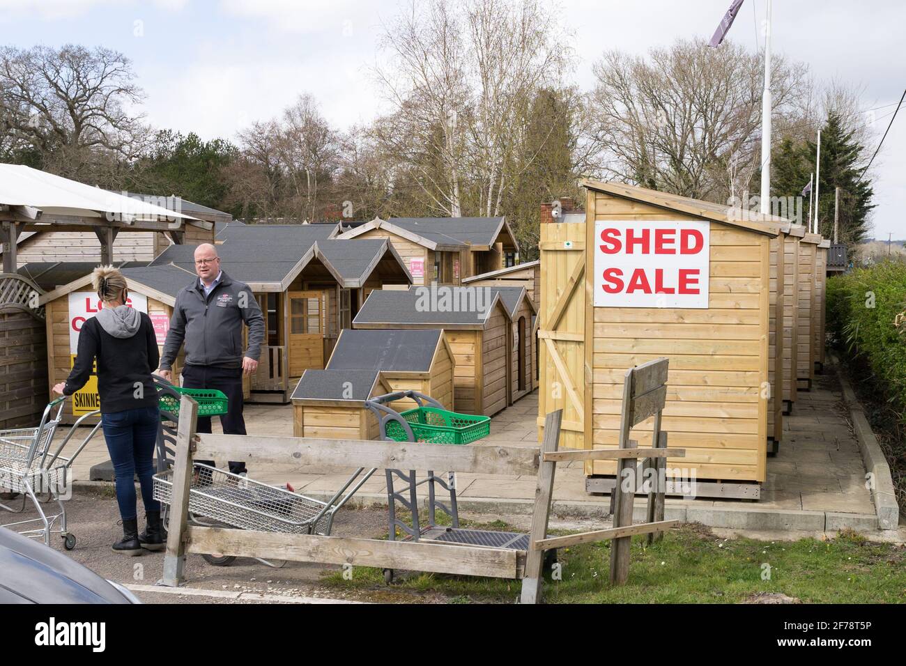 SHed sale sign seen on the side wall of SHED Stock Photo - Alamy