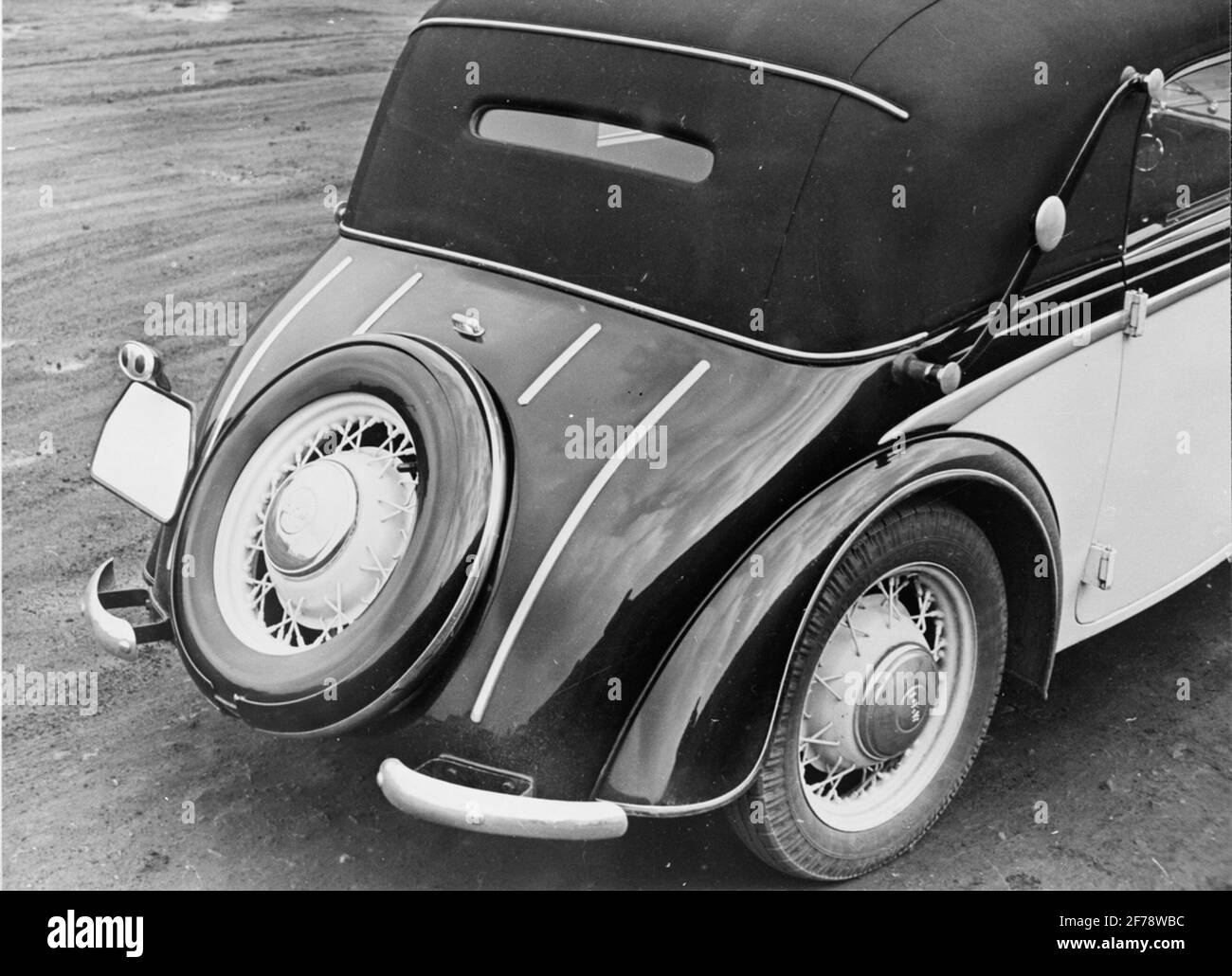 Car of the Brand Auto Union-DKW. Rear portion. Stock Photo