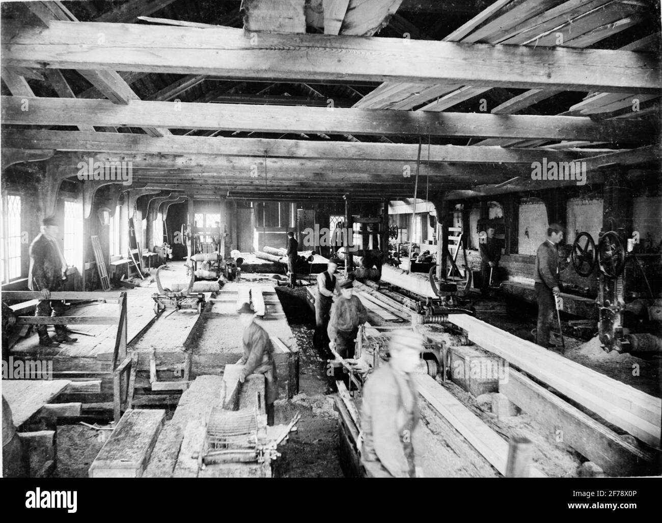 Salsåker's sawmill, Ångermanland Stock Photo Alamy