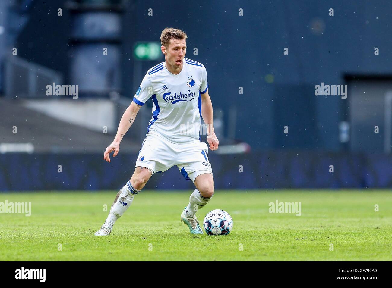 Copenhagen, Denmark. 5th Apr, 2021. Lukas Lerager (12) of FC Copenhagen seen during the 3F Superliga match between FC Copenhagen and Randers FC in Parken Stadium in Copenhagen. (Photo Credit: Gonzales Photo/Alamy Live News Stock Photo