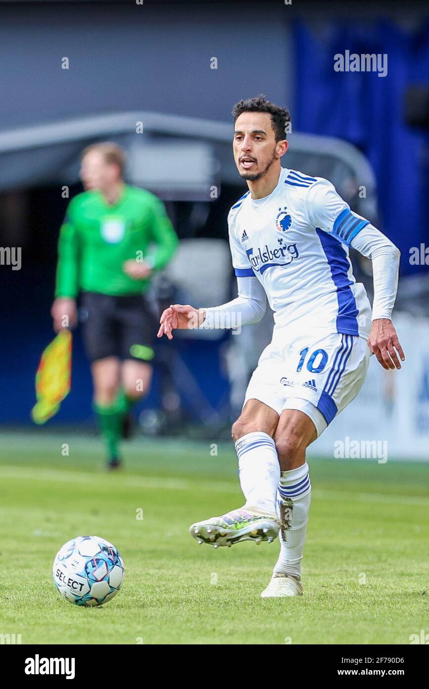 Copenhagen, Denmark. 5th Apr, 2021. Carlos Zeca (10) of FC Copenhagen seen during the 3F Superliga match between FC Copenhagen and Randers FC in Parken Stadium in Copenhagen. (Photo Credit: Gonzales Photo/Alamy Live News Stock Photo