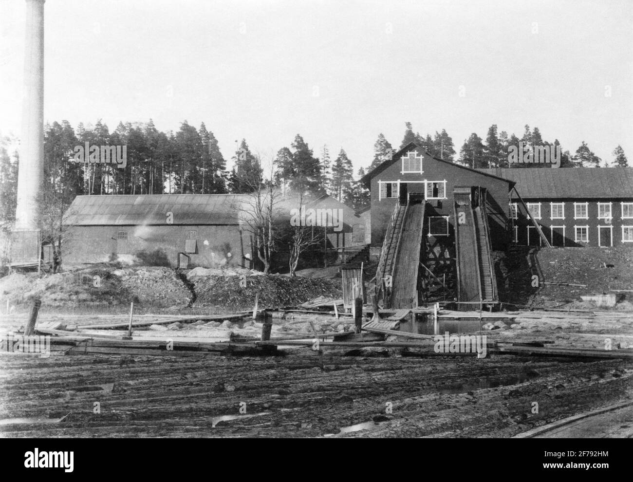 Hallsta Hallsta looked in 1902 Stock Photo - Alamy