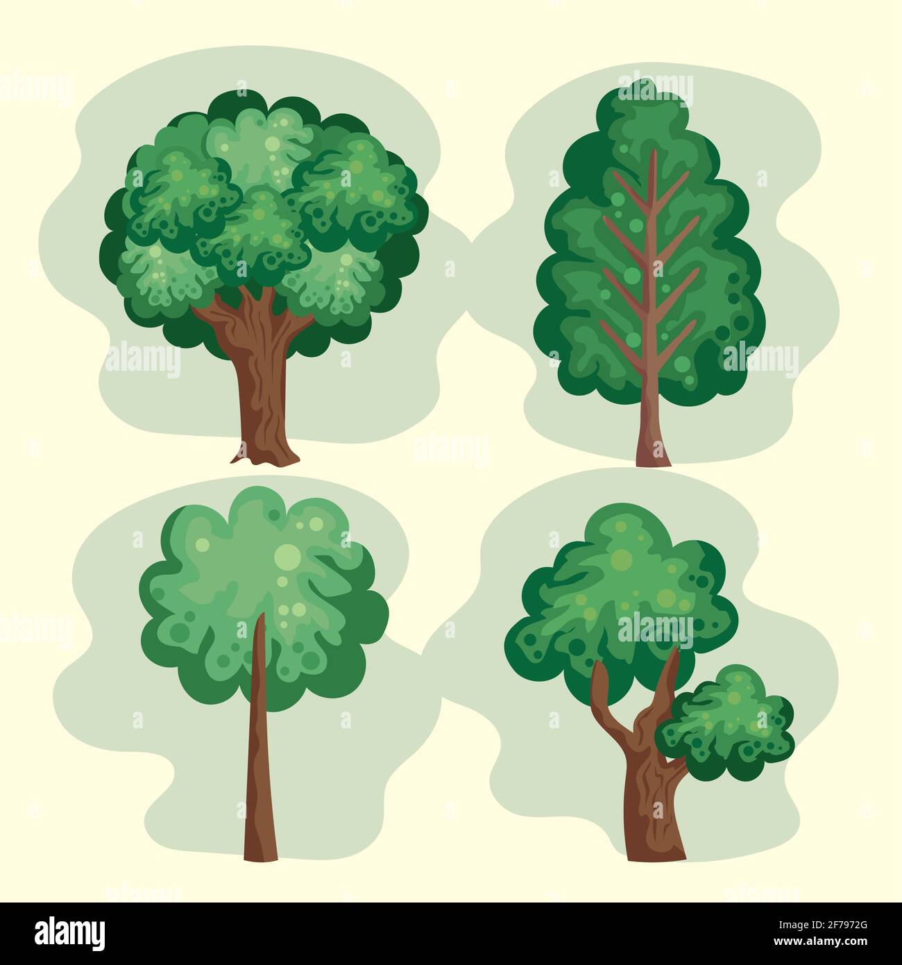 spring season trees Stock Vector Image & Art - Alamy