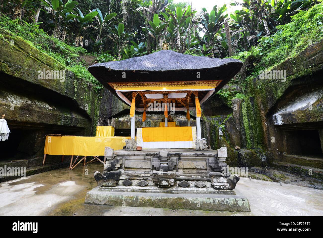 Gunung Kawi Temple Is An Ancient Serene Hindu Temple Complex Amid Rice ...