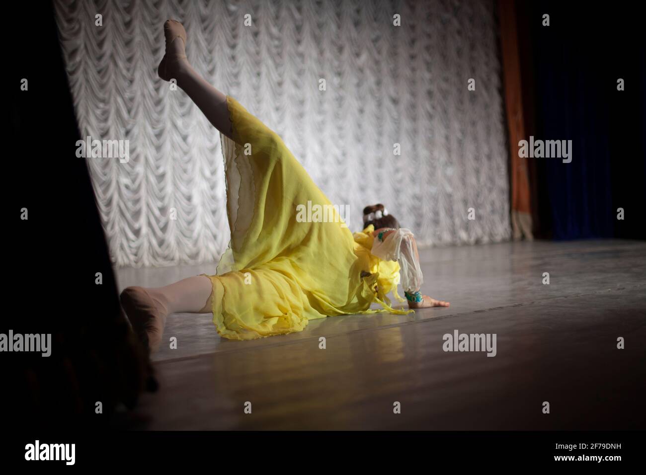 Ballet girl lying on floor hi-res stock photography and images - Alamy