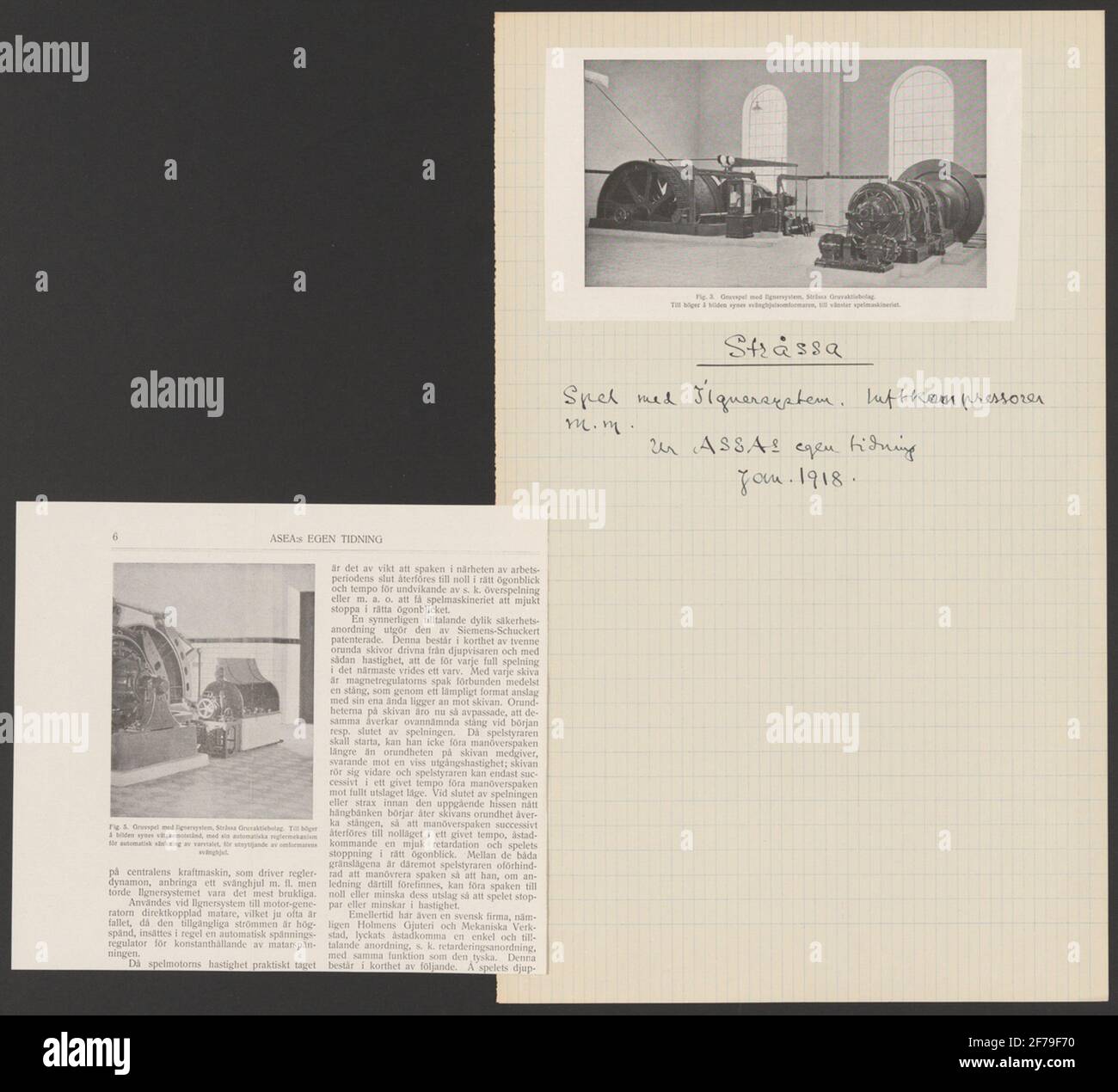 Strapping mining field chronology.Stråsa gruva.ur Carl Sahlin's