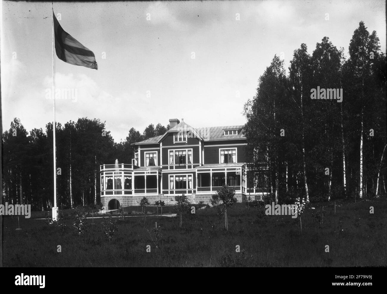 Diapositive, photography of Lissgården, Hofors. Stock Photo