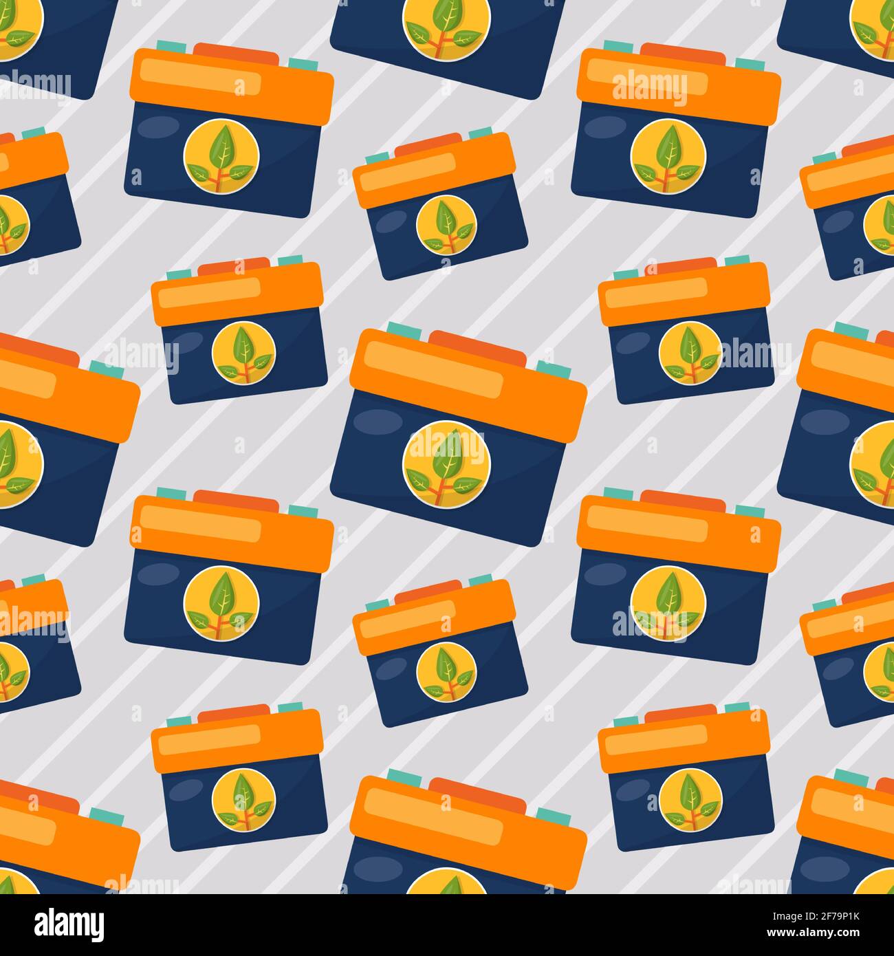 eco battery seamless pattern vector illustration Stock Vector