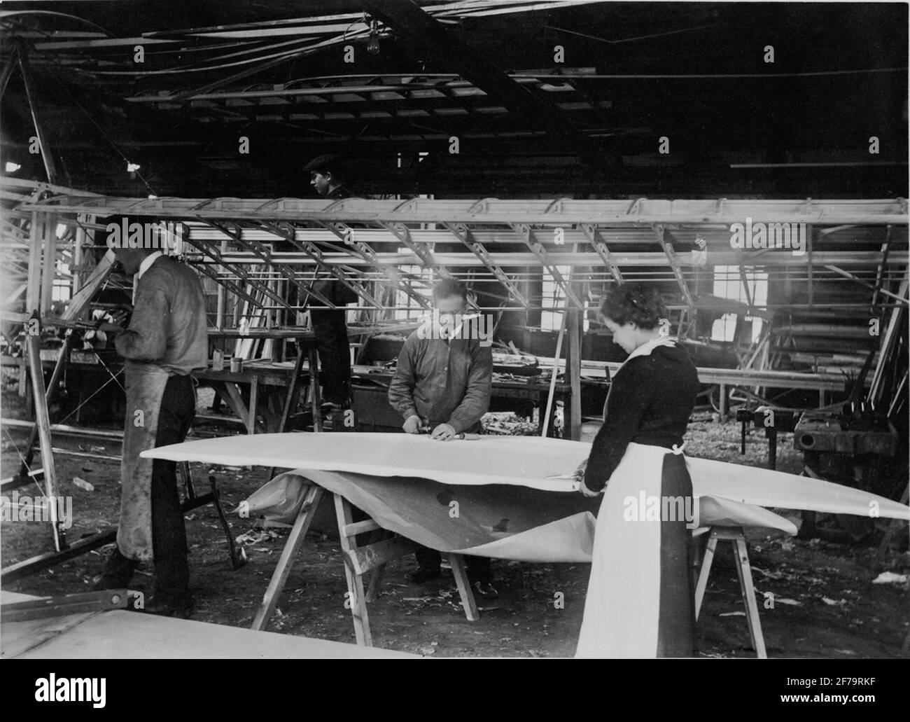 Flying machine manufacturing Stock Photo Alamy