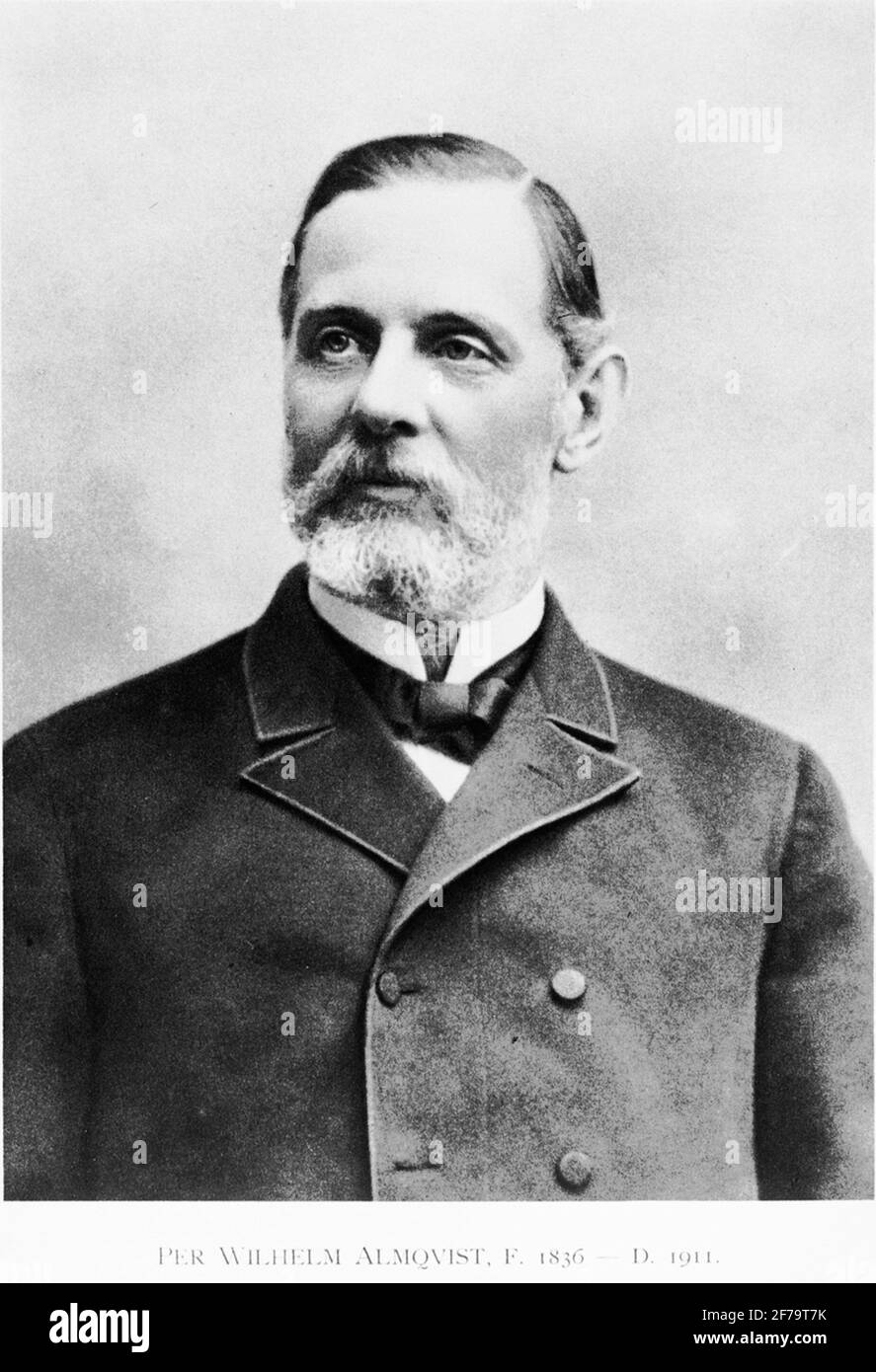 Portrait of Per Wilhelm Almqvist. Stock Photo
