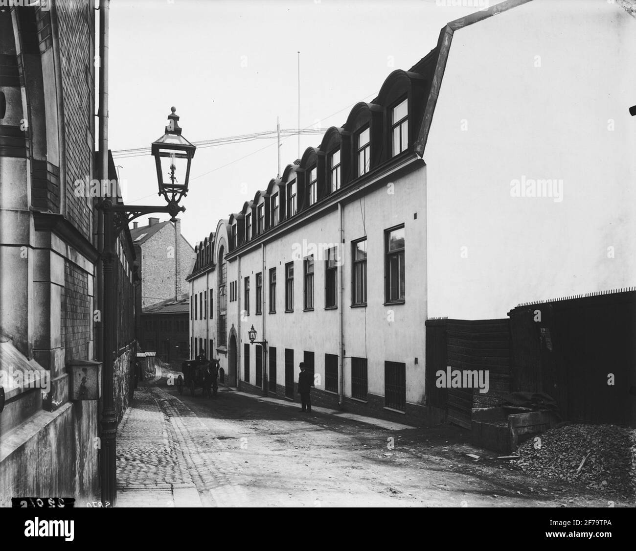 Exterior from street at Bolinder's engineering industry area at Kungsholmen. Stock Photo
