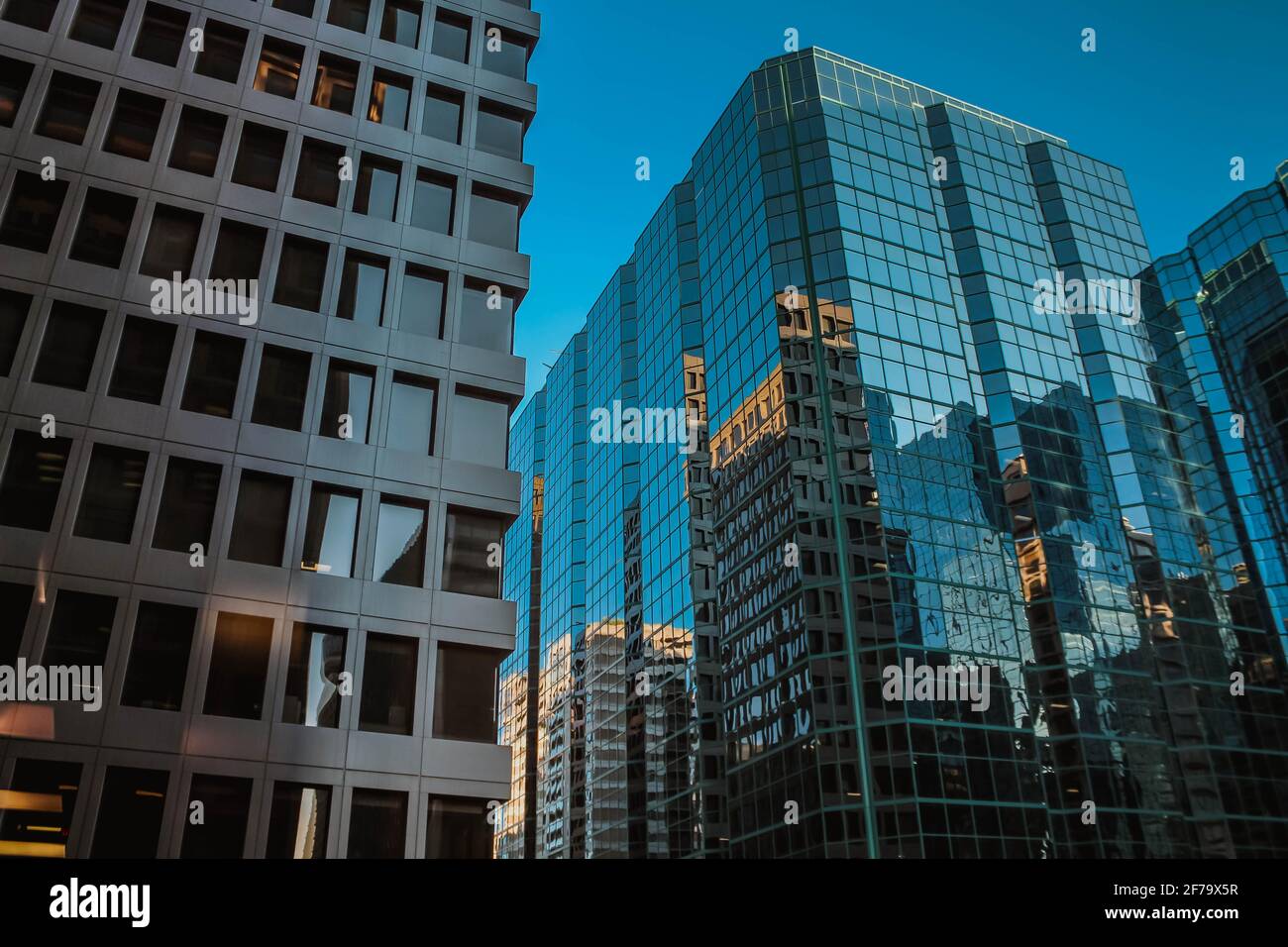 Different skyscrapers in Ottawa downtown, Canada. Office and apartment