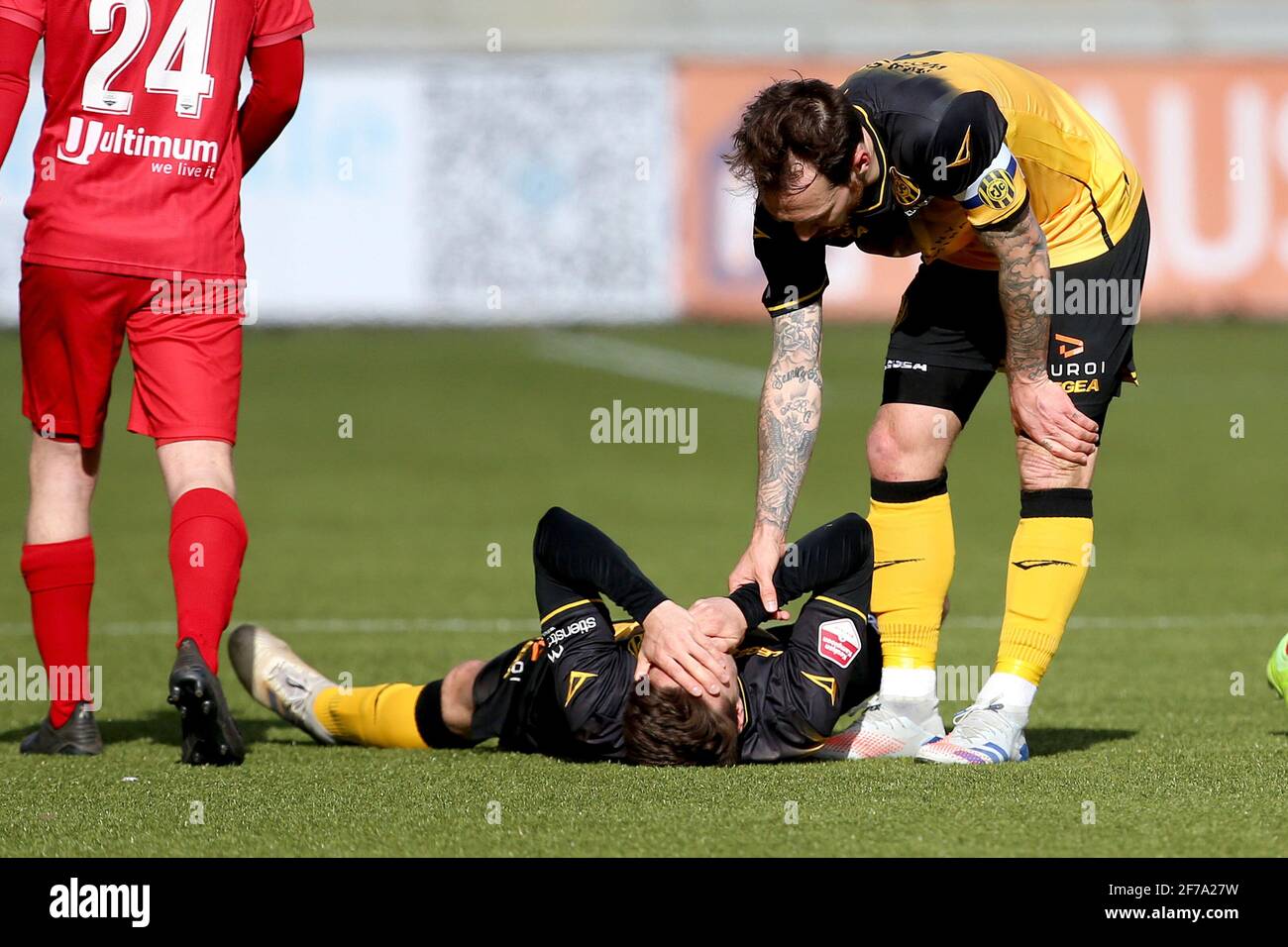 KERKRADE, NETHERLANDS - APRIL 5: Danny Bakker of Roda JC, Robert ...