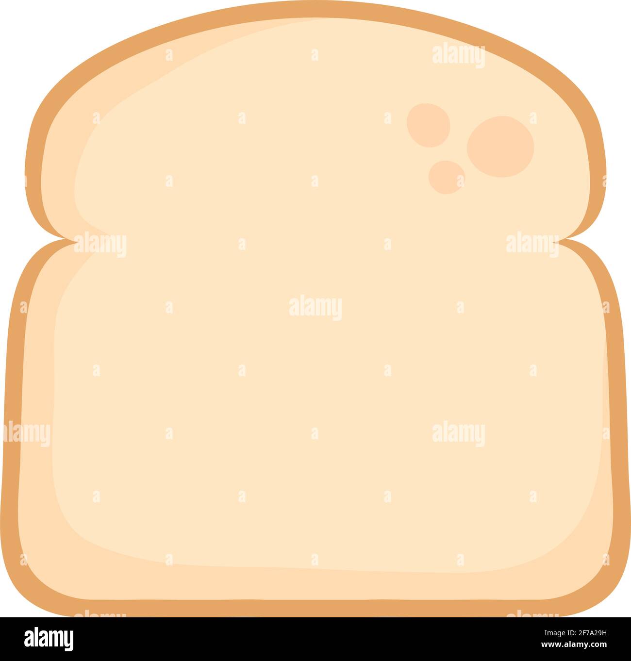 bread slice on white background Stock Vector Image & Art - Alamy