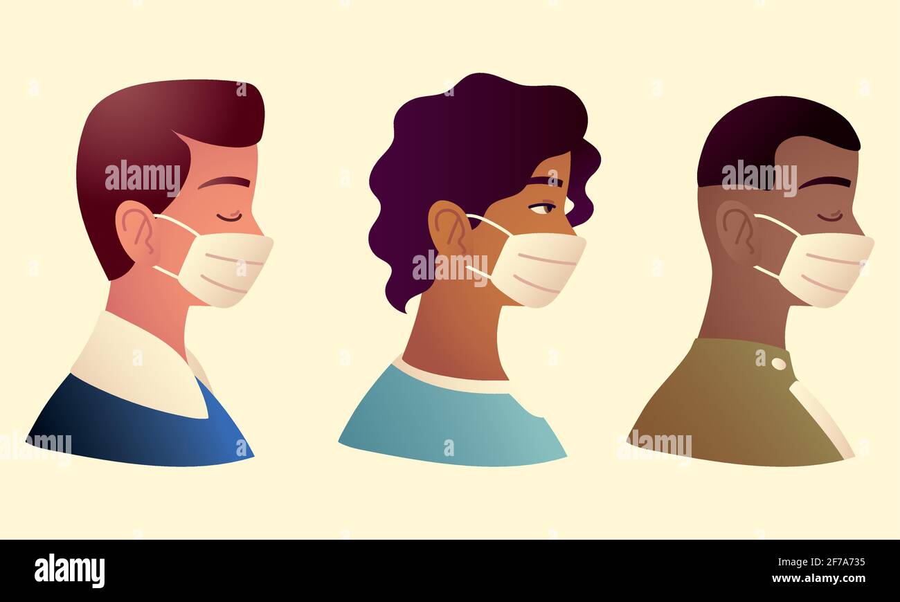 men wearing masks Stock Vector Image & Art - Alamy