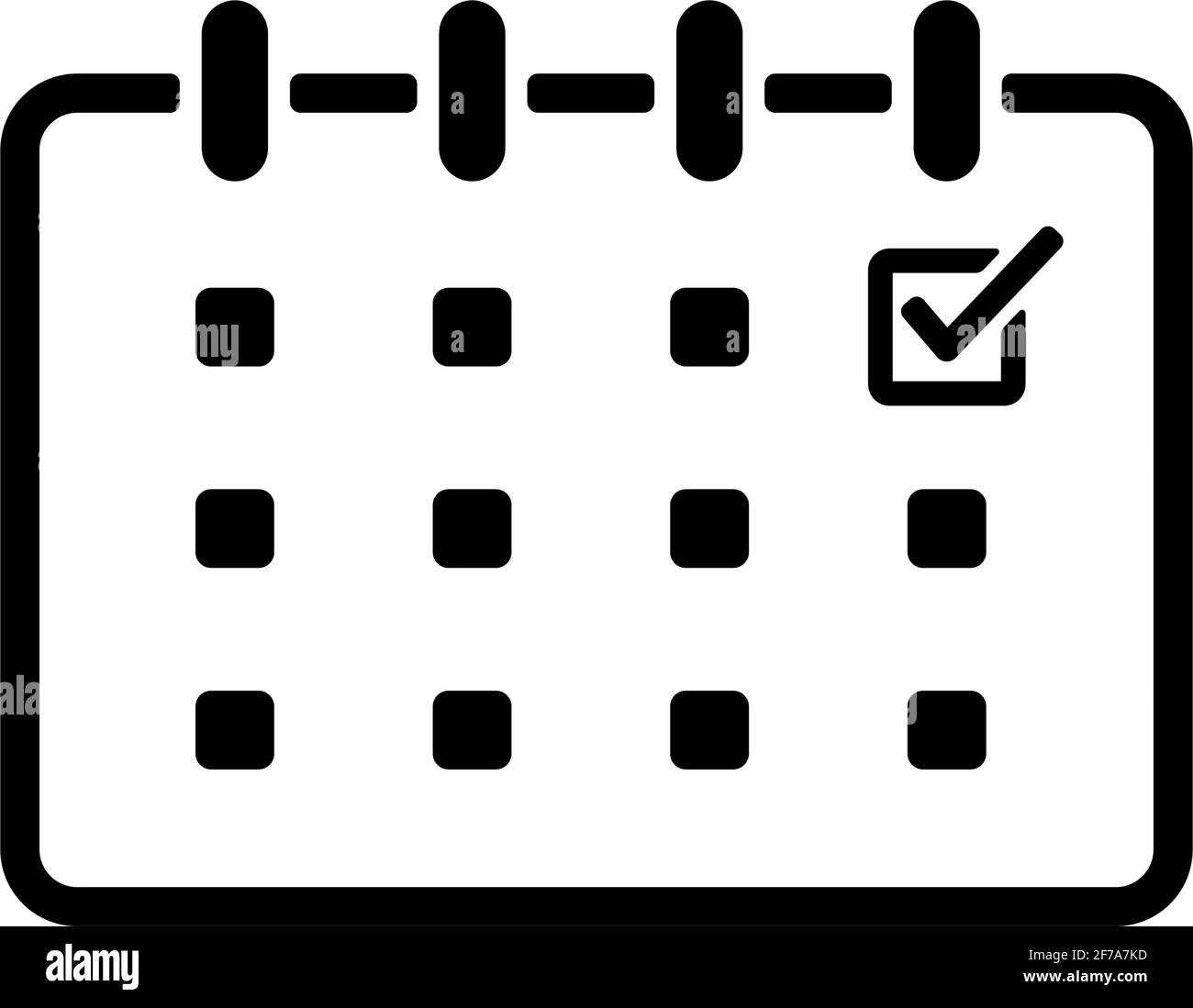 Appointment ( reminder, schedule ) vector icon illustration Stock ...