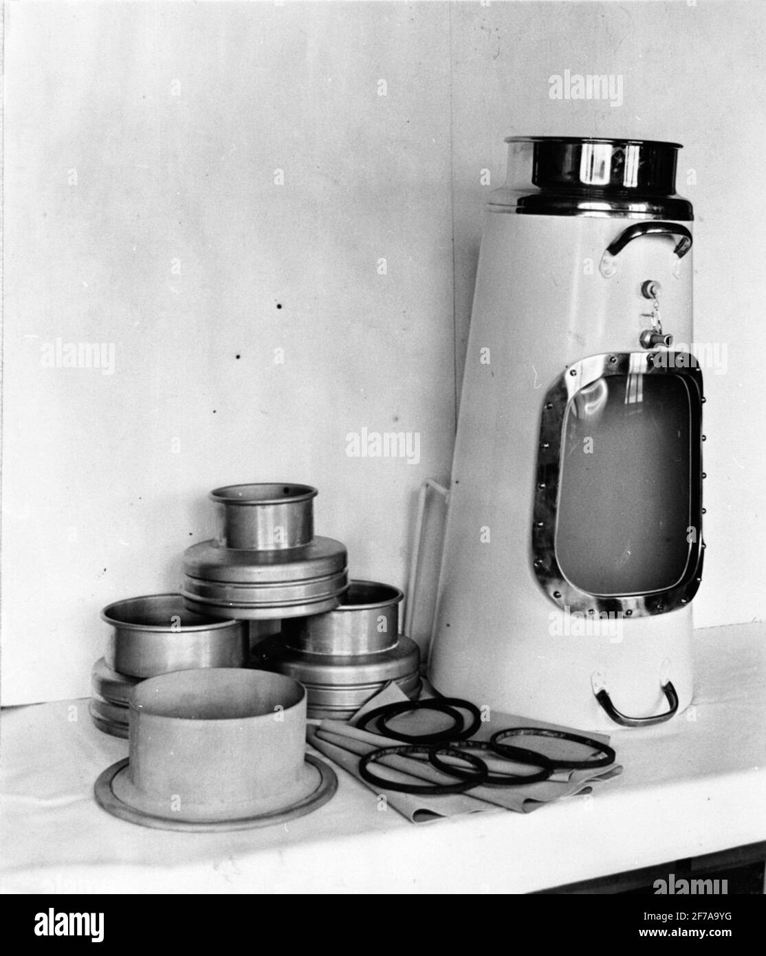 Treatment cylinder with accessories Stock Photo Alamy