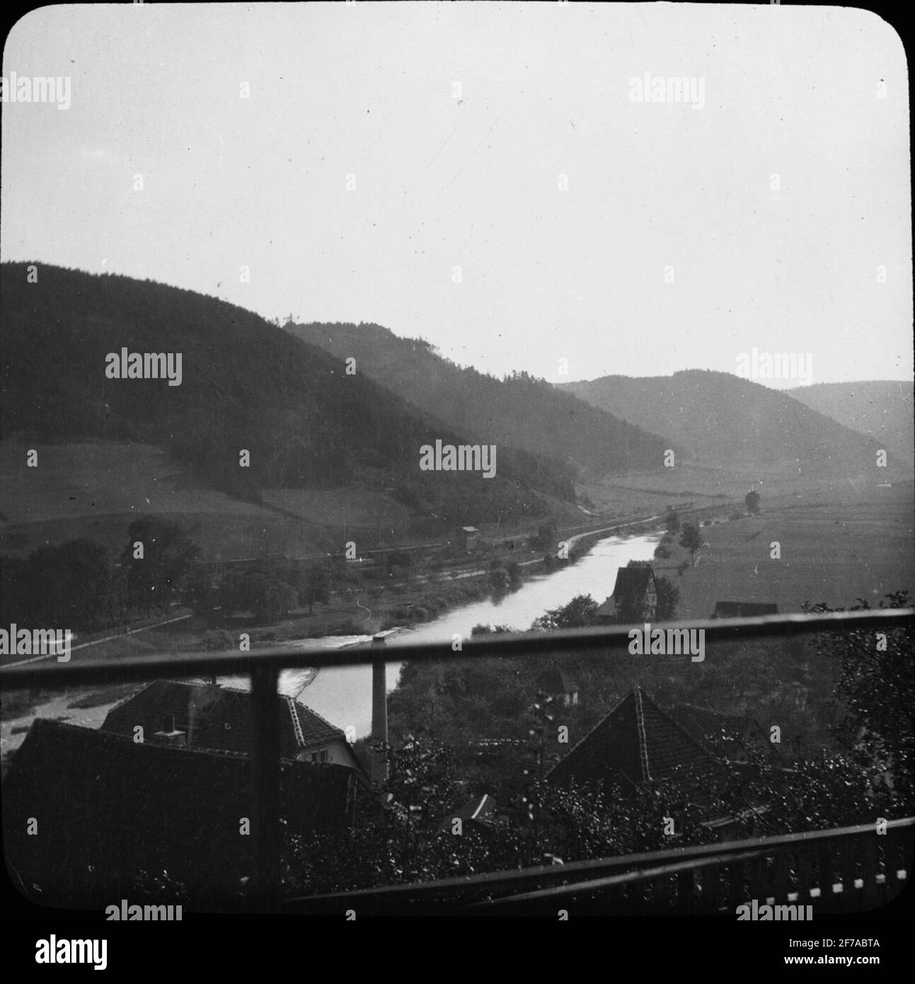 Neckar river view Black and White Stock Photos & Images - Alamy