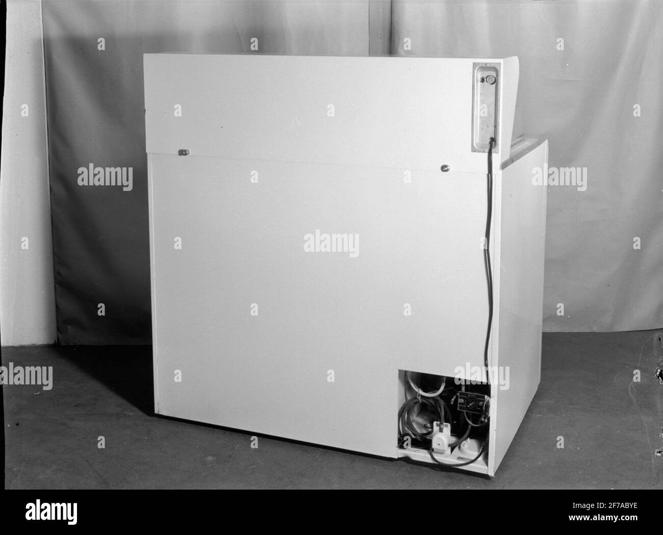 Back of freezer Stock Photo Alamy