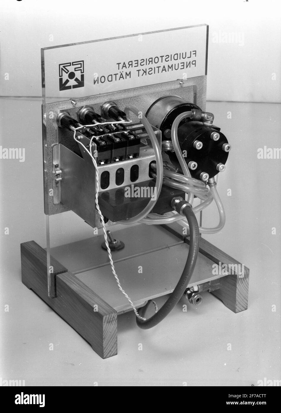 Technical engineering device Black and White Stock Photos & Images - Alamy
