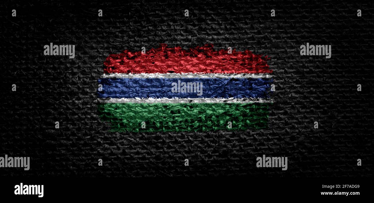 Fabric flag of the gambia hi-res stock photography and images - Alamy
