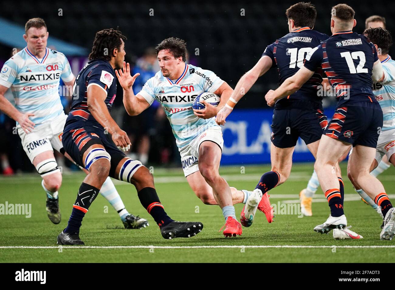Camille Chat R92 During The 8th Finale Match Of Champions Cup Between Racing 92 R92 And Edinburgh Rugby Er At The Paris La Defense Arena In Nanterre France On April 4 21