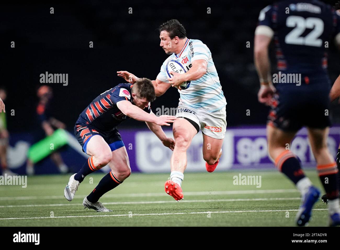 Camille Chat R92 During The 8th Finale Match Of Champions Cup Between Racing 92 R92 And Edinburgh Rugby Er At The Paris La Defense Arena In Nanterre France On April 4 21