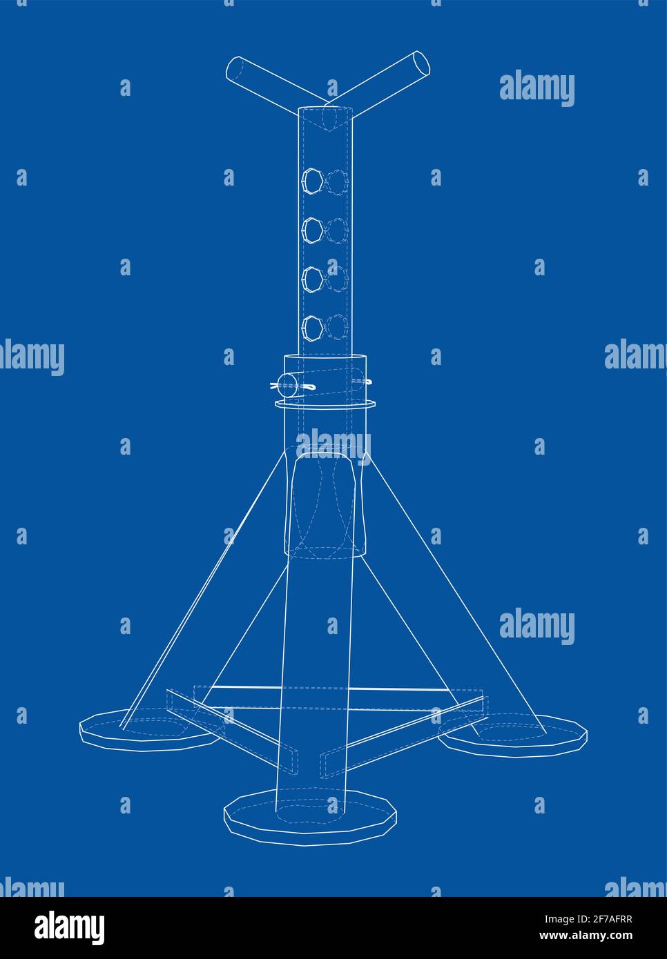 Axle Stand Isolated Vector Stock Vector Image Art Alamy