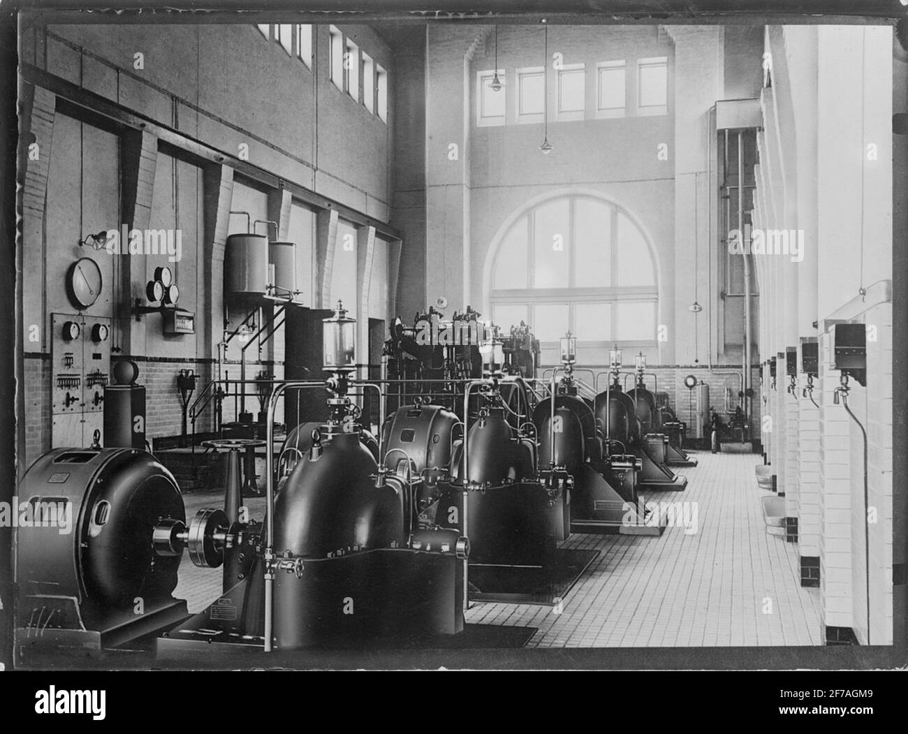 Steam generators? AB de Laval's steam turbine. Stock Photo