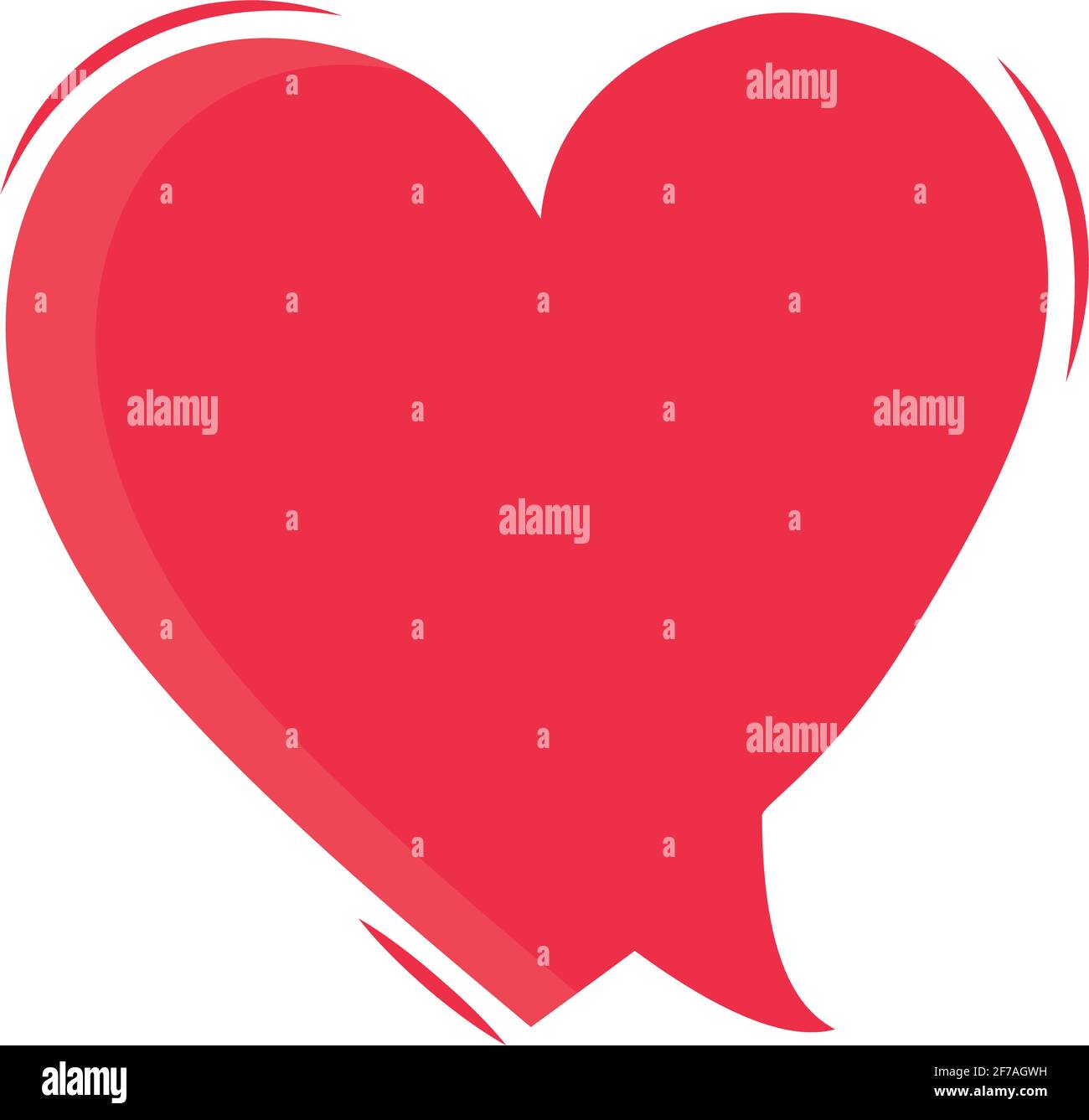 speech bubble in heart shape Stock Vector Image & Art - Alamy