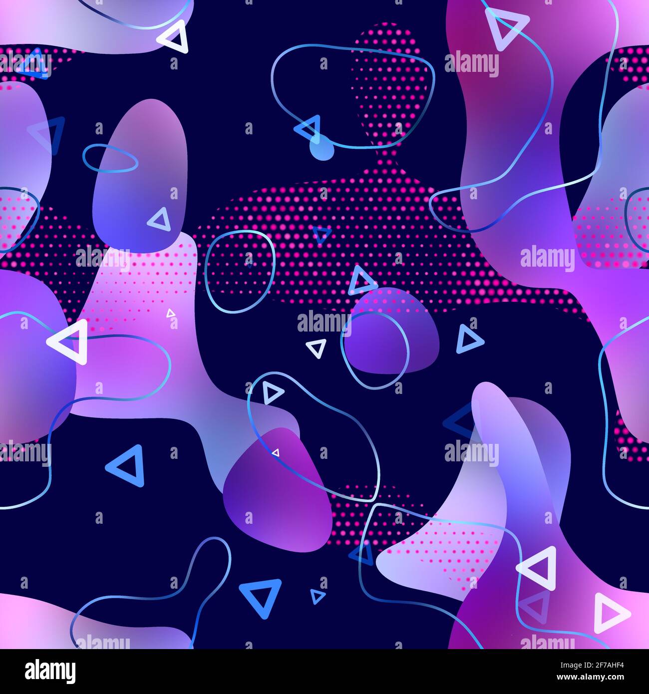Seamless vibrant lava lamp liquid pattern design for print Stock Photo ...