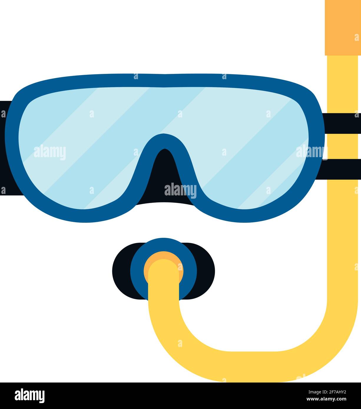 snorkel mask on white background Stock Vector Image & Art Alamy