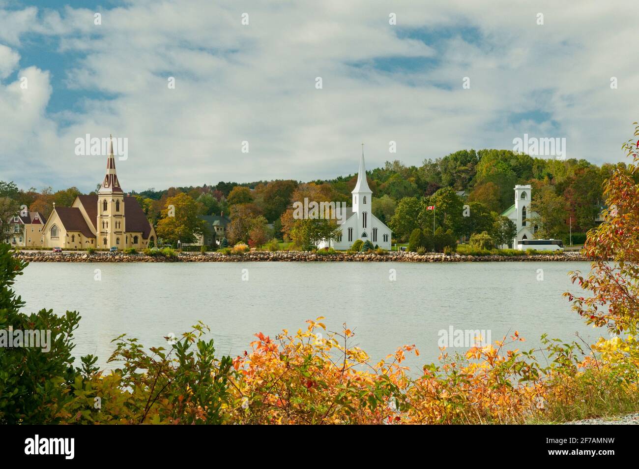Churches in Mahone Bay, Nova Scotia, Canada Stock Photo Alamy