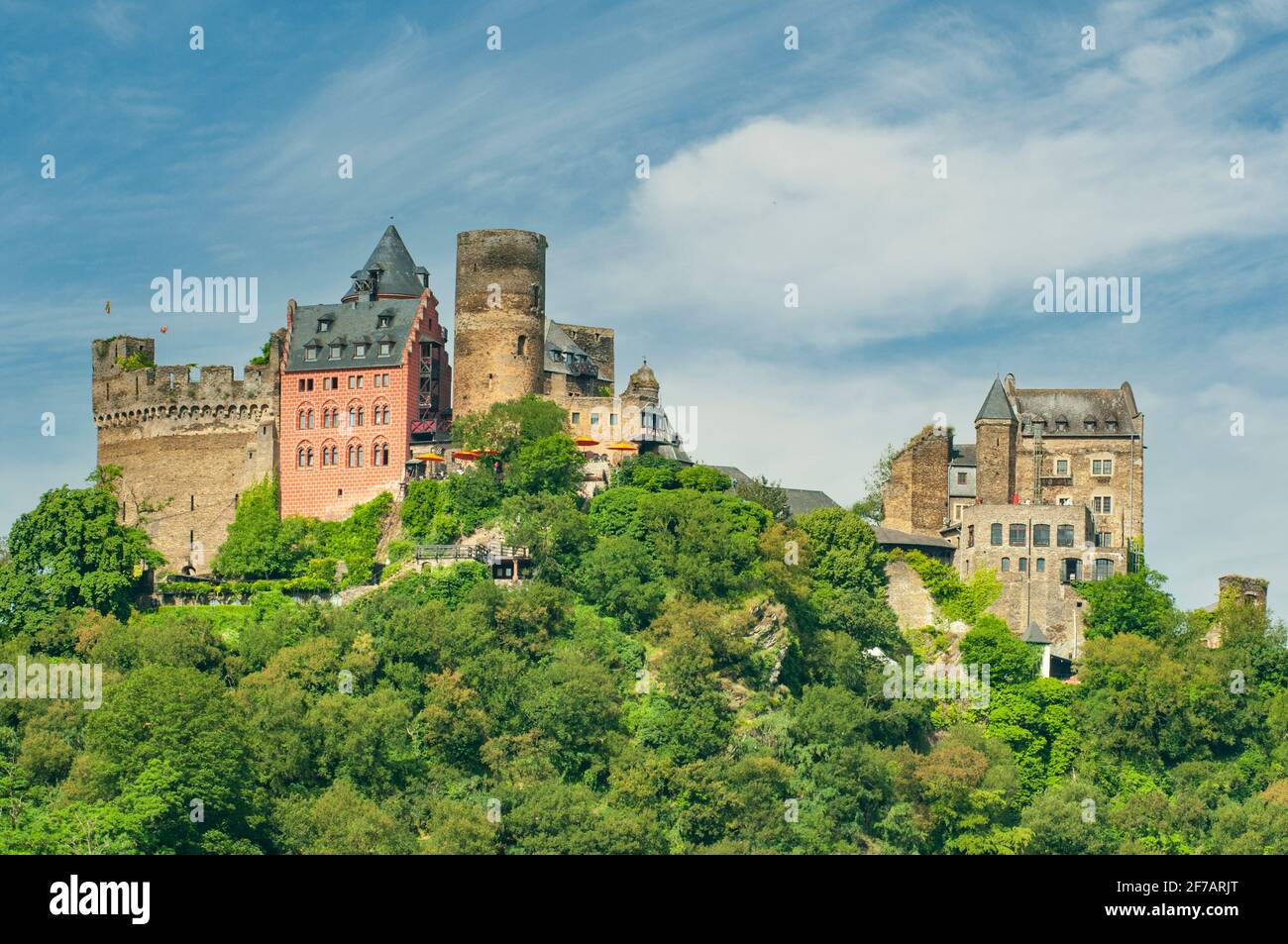 Schonburg, Oberwesel, Rhineland-Palatinate, Germany Stock Photo