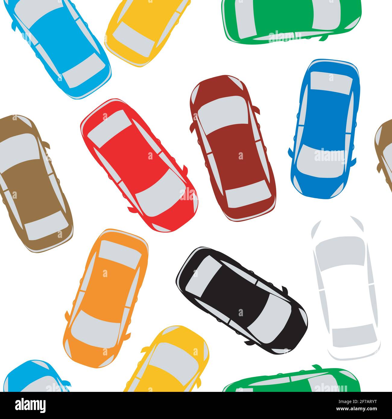 Lots of cars aerial view Stock Vector Images Alamy