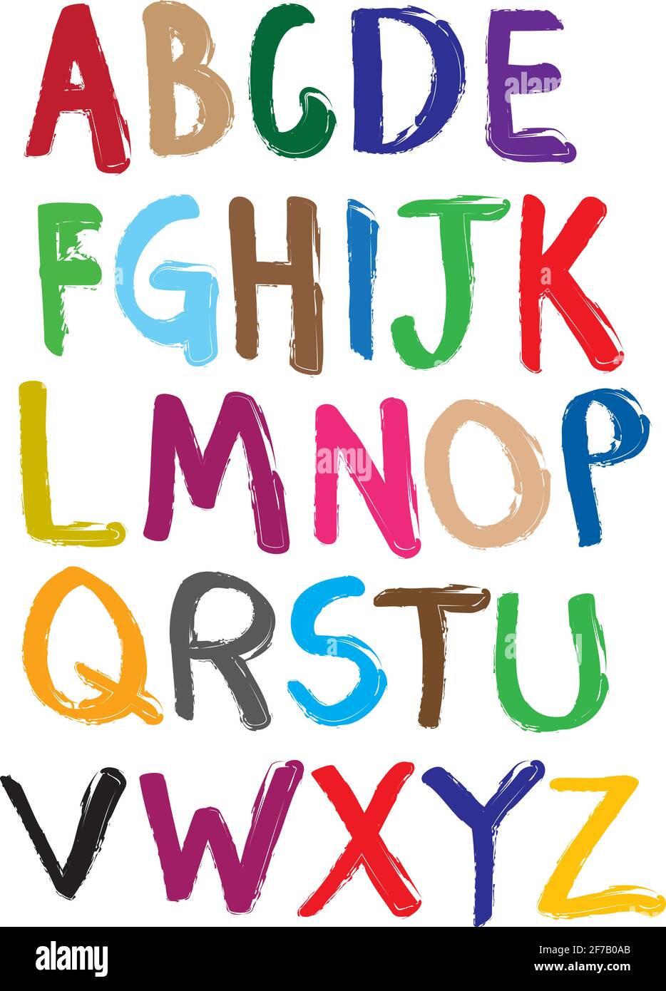 Alphabet Let Vector illustrate alphabet from A to Z Stock Vector Image & Art - Alamy