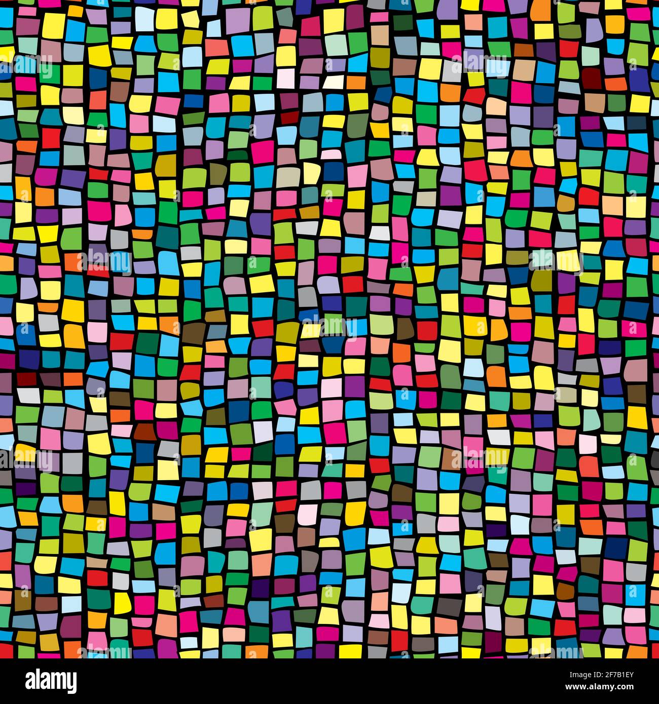 Colorful ceramic mosaic seamless background Stock Vector