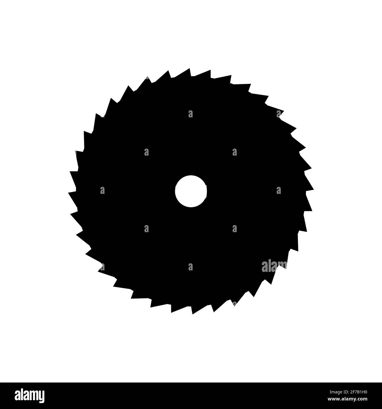 Circular saw metal icon. Vector blade icon saw tool cut Stock Vector