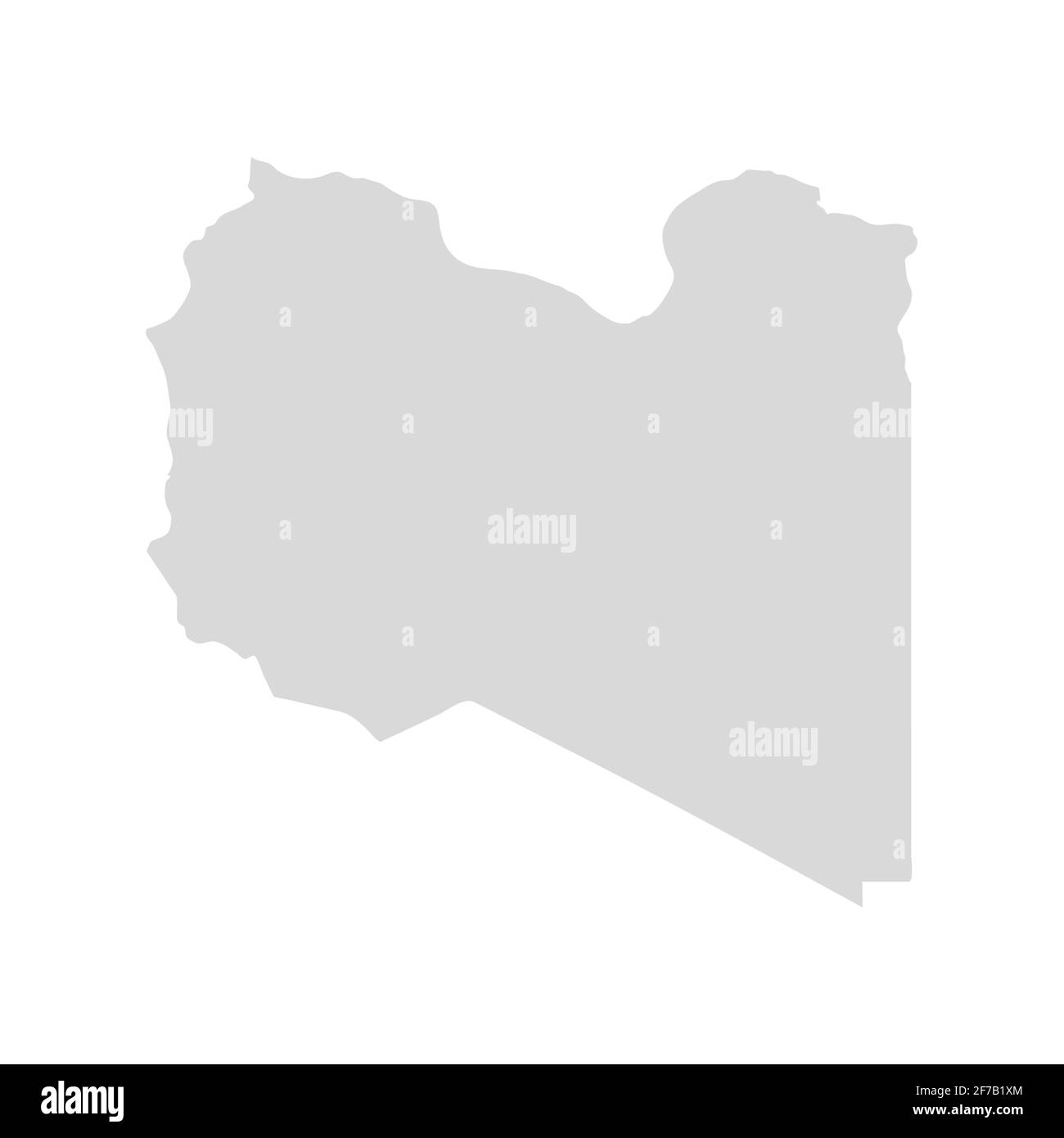 Libya vector map grey symbol. Libia country illustration Stock Vector