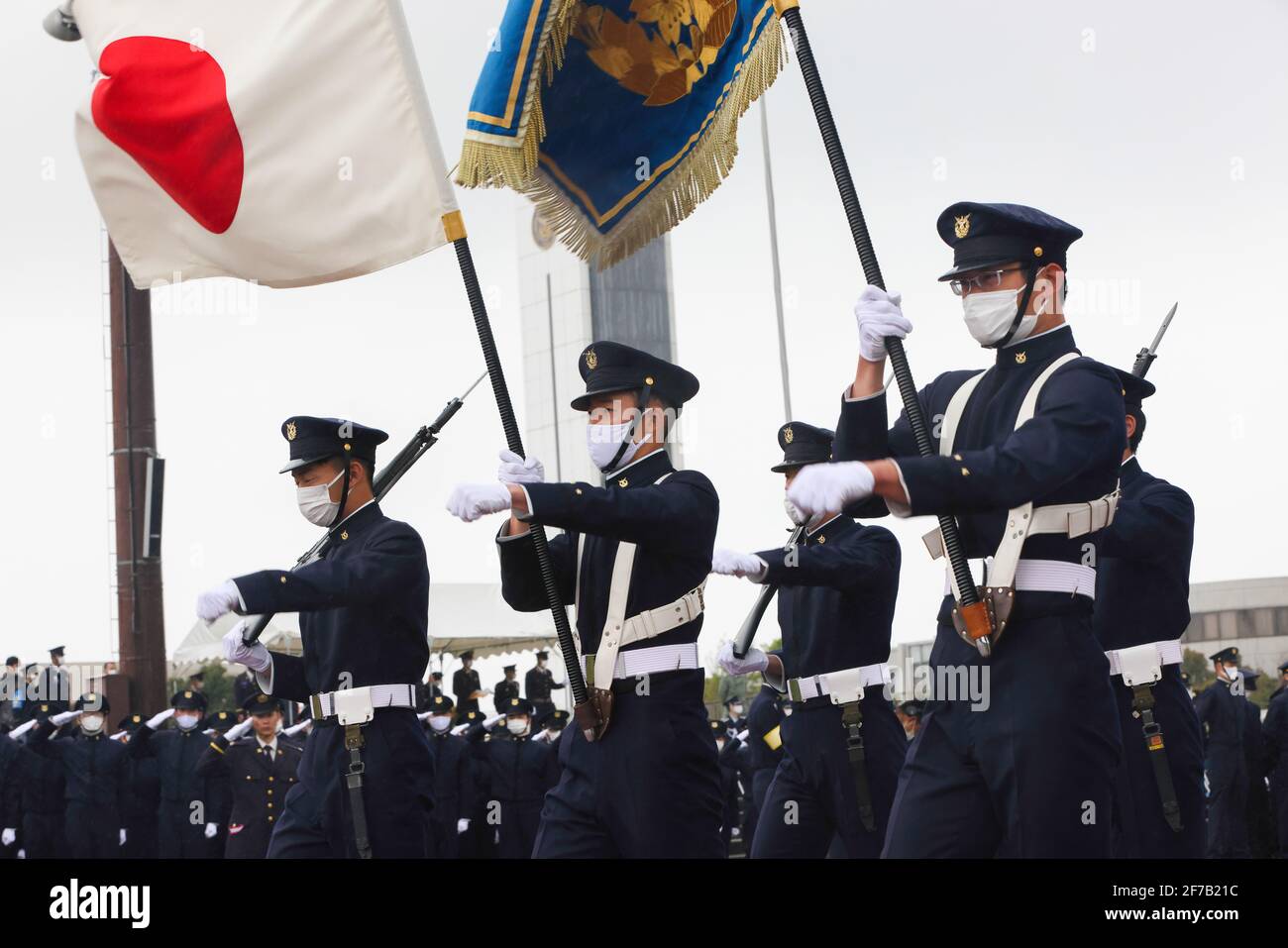 Students of the National Defense Academy parade the Japanese Students of the National Defense Academy parade the Japanese