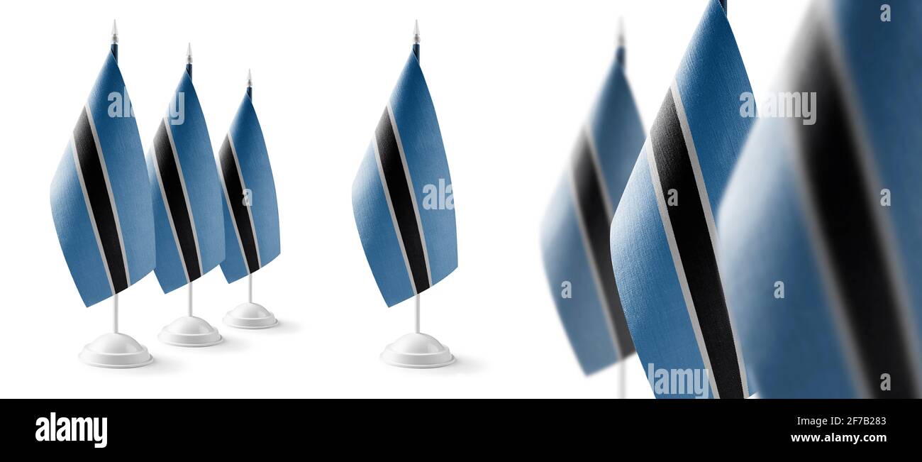 Set of Botswana national flags on a white background Stock Photo - Alamy