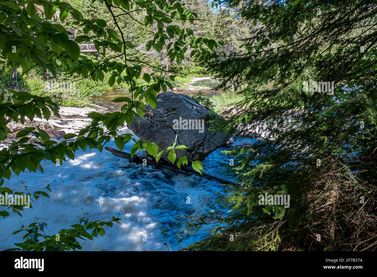 Stirling Falls Ontario Canada in summer Stock Photo